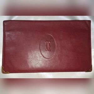 Cartier Burgundy Leather Wallet